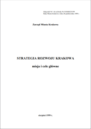 Strategia rozwoju Krakowa 1999