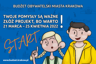 Budżet Obywatelski plakat informacyjny z terminami składania projektów